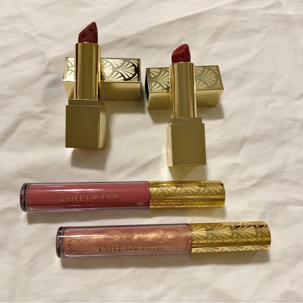 NWT 4 Estée Lauder Limited Edition Holiday 2024 Full Size Lipsticks / Glosses